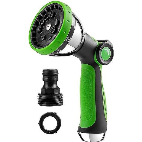 Garden Hose Nozzle Sprayer,features 10 Spray Patterns, Thumb Control, On Off Valve For Watering Pla (1/5)
