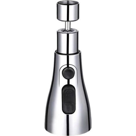 Extension de Robinet de Cuisine Polyvalente, arroseur Rotatif à 360 °, 3 Modes de Sortie d'eau et adaptateurs de Montage de 20 à 24MM de diamètre (Color : Silver) (1/5)