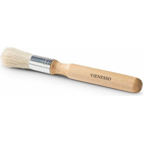 Accessoire pour moulin à café en bois, avec manche en bois et brosse de nettoyage, pour doser, nettoyer ou entretenir le café expresso.-AquaForge (1/5)