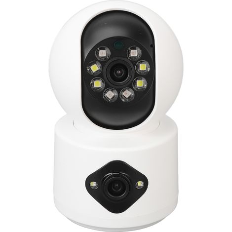 Caméra binoculaire haute définition avec vision nocturne, caméra intelligente d'intérieur conforme aux normes européennes (1/5)