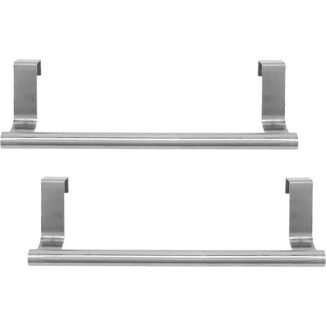 Porte-serviettes pour armoire, barre porte-serviettes de cuisine robuste en acier à fixer au-dessus d'une armoire - (1/5)
