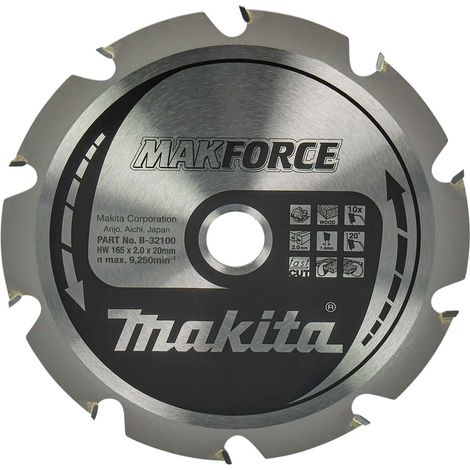 Makita - Sägeblatt Holz, 165x20 mm, 10 Zähne B-32100