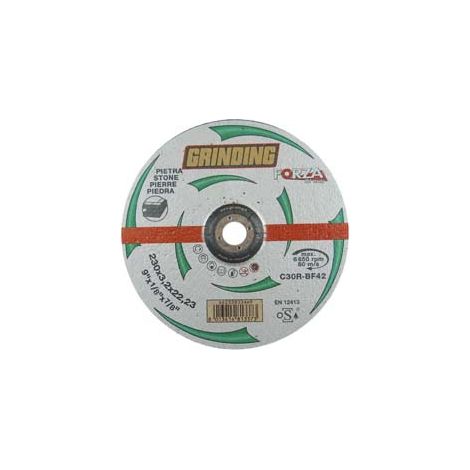 DISCHI DA TAGLIO CENTRO DEPRESSO PER MARMO FORZA Ø MM.230- - ø mm.230x3,2 foro 22,2 da taglio per marmo - 25 pezzi GRINDING