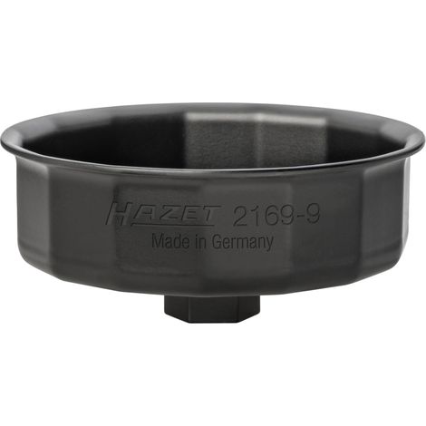 Clé pour filtres à huile 2169-9 ∙ 6 pans extérieurs 24 mm, Carré creux 12,5 mm (1/2 pouce) ∙ Profil à 15 pans extérieurs HAZET (1/2)