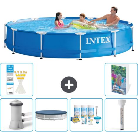 Frame Pool Rund - 366x76 cm - 7-teilig S226