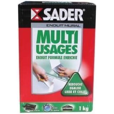 Enduit mural multi-usages Sader 1kg (1/4)