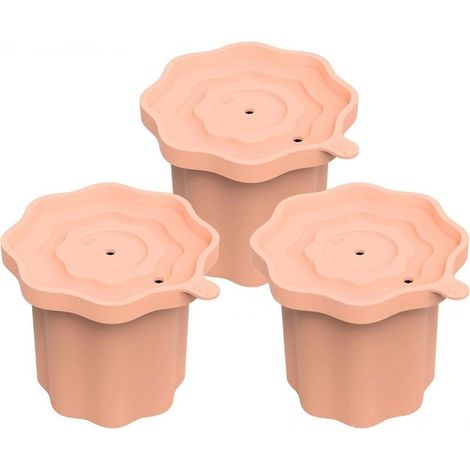 de 3 bacs à glaçons en silicone 710 ml avec couvercles dégagement (1/5)