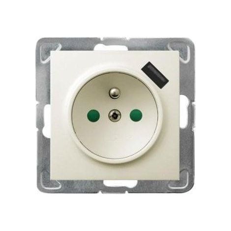Ospel Impresja GP-1YZPUSB m 27 enchufe écru USB 2,1 A