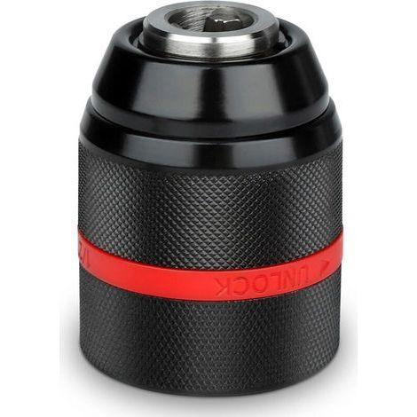 Mandrin Sans Clé, 2-13mm Mandrin à Serrage Rapide 1/2-20UNF Mandrin Autoserrant Perceuse Sans Fil, Mandrin de Perçage à Main Sans Clé, Mandrin de Forage Auto-Serrant à Changement Rapide (1/5)