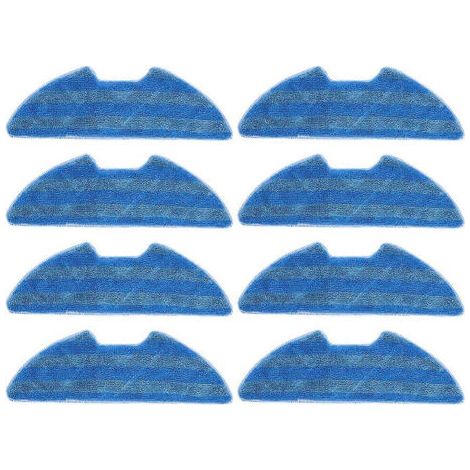 Ensemble de 8 chiffons de nettoyage pour aspirateurs GUTREND LENS 610, Vision 730, ECHO 520 et ICLEBO G5, pour des performances optimales.