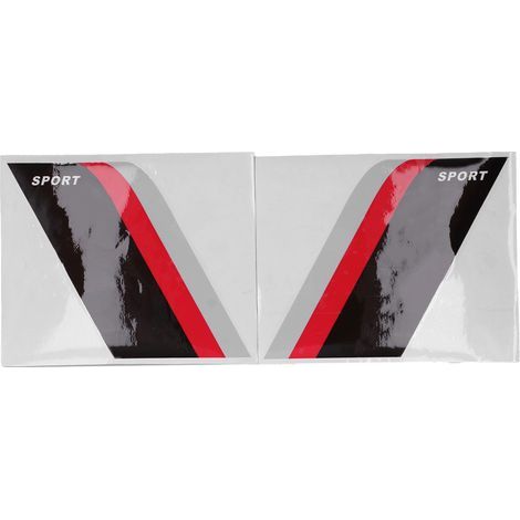 Universelle Vinyl-Karosserieaufkleber, 2 Stück, sportliches Design, 3 Farben, wasserfeste Zierstreifen für schwarze Fahrzeuge (1/5)
