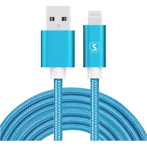 Cavo da USB a Lightning 24 A 2 m nylon blu