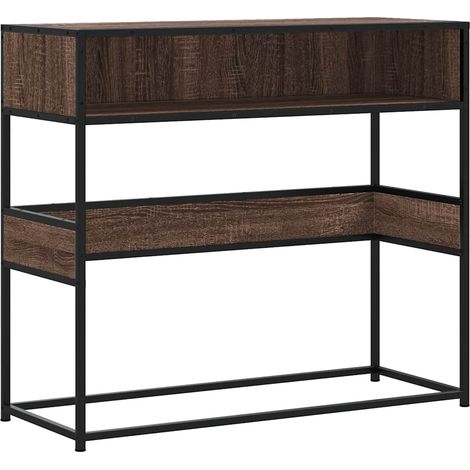 Maison Exclusive - Mesa consola madera de ingeniería marrón roble