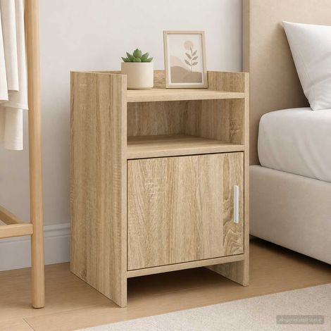 vidaXL Bedside Tables Sonoma Oak 40 x 36 x 60 cm Engineered Wood (1/5)