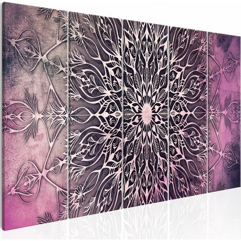 Tableau centre étroit rose - 225 x 90 cm (1/4)