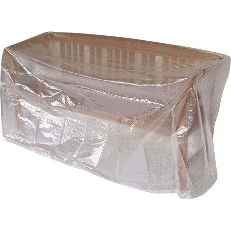 Abdeckhaube Bank 2-sitzer 134cm, PE transparent