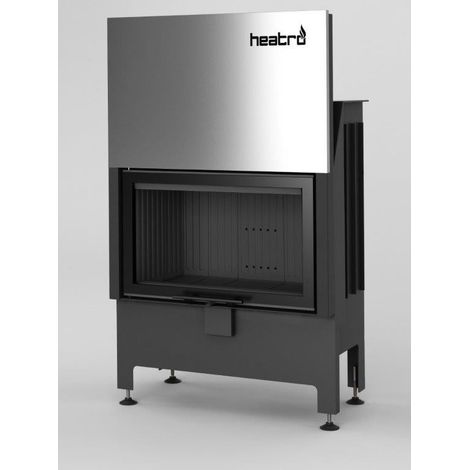 Estufa de leña Heatro 69H negro- 80cm