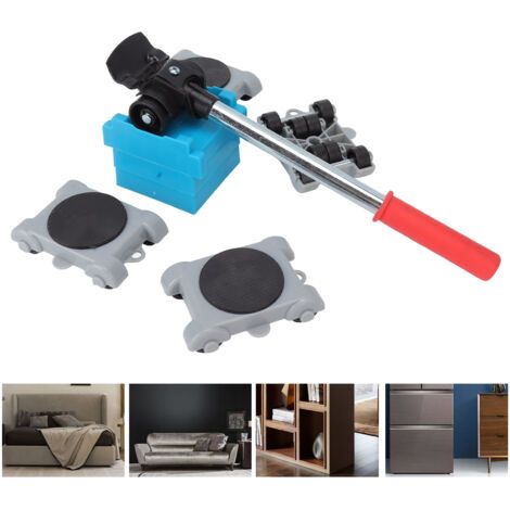 SABIR 8 pièces. Kit de déplacement de meubles facile à déplacer, roues pivotantes à 360 degrés, Kit de meubles coulissants robustes (1/5)