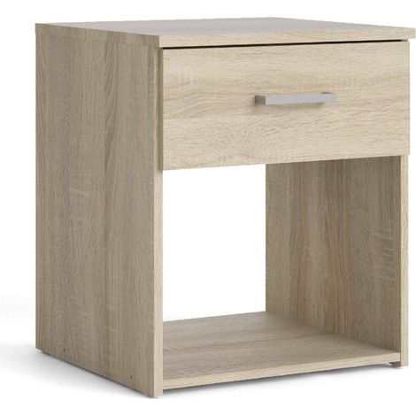 Nachttisch Giustina, eine Schublade, 35,95x37,6x47,5h cm Braun