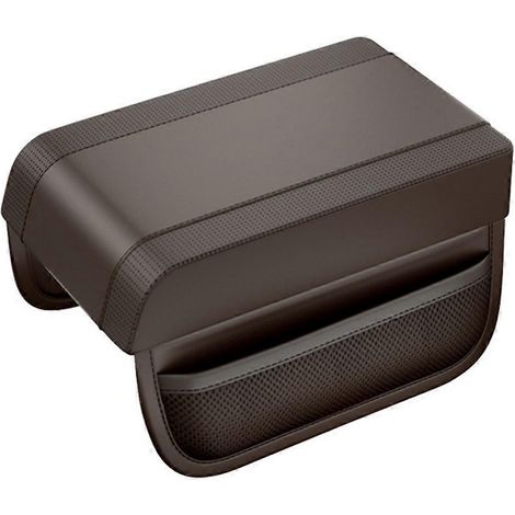 Coussin rehausseur d'accoudoir universel pour voiture, coussin de console centrale auto marron-- (1/5)