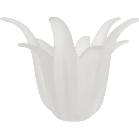 Tulipe en verre MEDUSA 13x10 ouverture 3cm mat