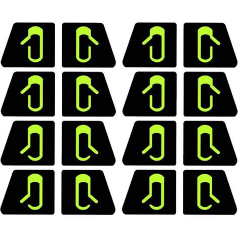 Kit de 16 pegatinas para la luz del botón de salida de la puerta del coche, modelo 3