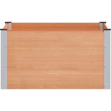 Maison Exclusive - Hochbeet Braun 100 x 100 x 54 cm