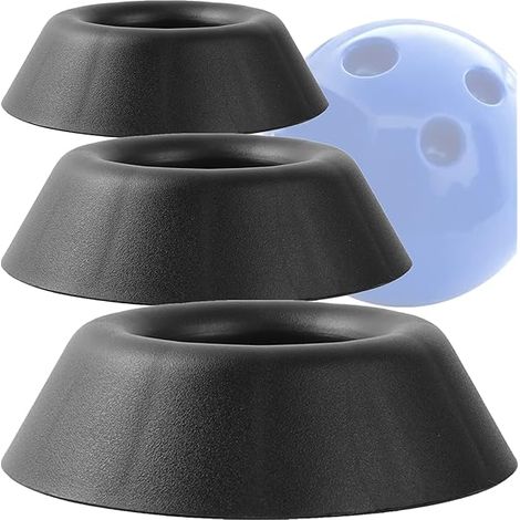 Support Pour Boules De Bowling - En Polypropylène - Compatible Avec Boules De Softball, Basketball, Volleyball Et Football - Hauteur 3.5 Cm - Lot De 3 (1/3)