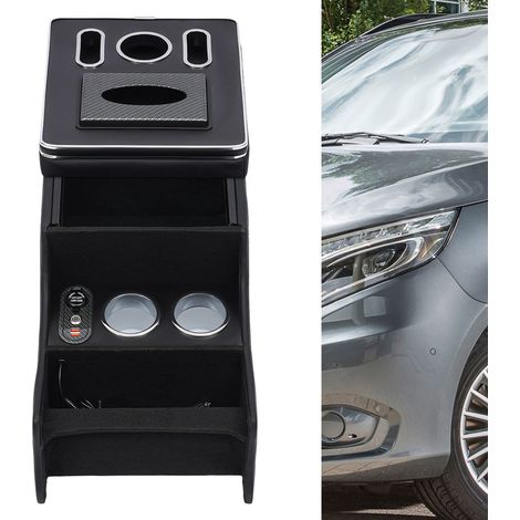Armlehnenbox für Mercedes-Benz Vito 119, Holz/PU, Großer Stauraum, Einfache Installation (1/5)