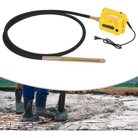Betonrüttler, 2300W Innenrüttler Flaschenrüttler, Länge 4m Betonverdichter, Beton Rüttelflasche,
