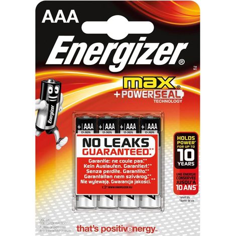 PILES AAA LR03 MAX X4 ENERGIZER