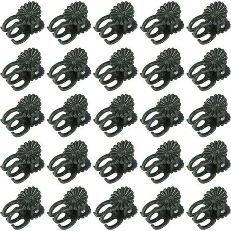 60 clip per orchidee, clip per piante, clip per rampicanti, clip per orchidee per piante, clip di supporto in plastica per piante da giardino, clip per piccole viti verdi per sostenere le piante -Crez