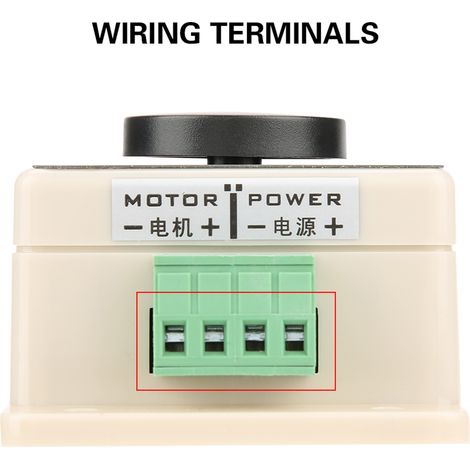 Régulateur de Vitesse PWM 20A pour Moteur DC 12V-48V, Commande de Puissance Élevée (1/5)
