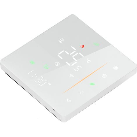 Intelligenter Thermostat mit WLAN-Programmierbarkeit und App-Steuerung für das Tuya Fußbodenheizungssystem (95-240 V, Weiß) (1/5)
