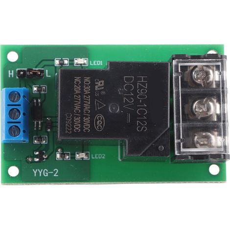 Module de relais d'isolement d'optocoupleur de déclencheur de niveau haut/bas à sens unique de puissance élevée 30A YYG-2 DC12V (1/5)