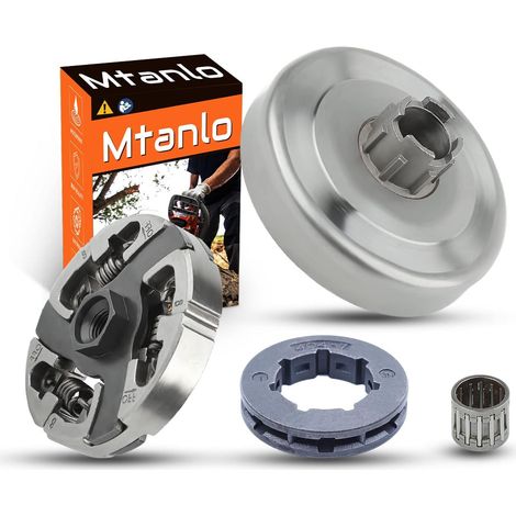 Pignon d'embrayage pour Husqvarna 394XP 395XP 181 281 288 288XP 181XP 281XP 394 395 Pièces de rechange pour tronçonneuse Ensemble de roulement de tambour de pignon de jante (1/5)