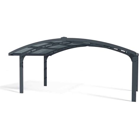 Carport Arizona Wave Double Wings and Arch - Polycarbonate - L495 x W578 x H273.5 cm