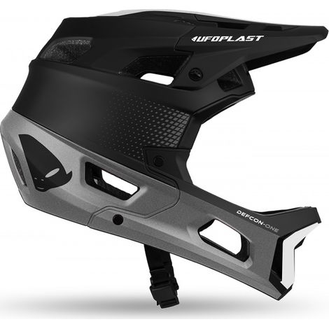 Casco integral UFO Defcon-One para MTB/bicicleta eléctrica, color negro/gris, talla S, 2024 (1/5)