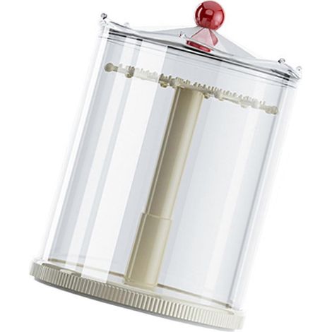 Vitrine rotative à 360° pour objets de collection, présentoir de rangement à plusieurs niveaux pour porte-clés, protection anti-poussière transparente, ABS/PET (1/5)