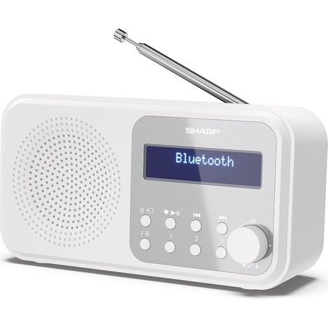 Radio numérique Portable Tokyo (Dab/Dab+/FM avec RDS, Bluetooth, USB ou Piles) Blanc (1/5)