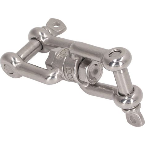 Manille à double mâchoire en acier inoxydable 304, antirouille, pour connexion de levage et quincaillerie, 10mm / 0.4in (1/5)