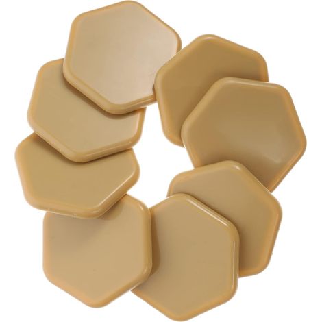 patins hexagonaux autocollants pour meubles en ABS et EVA (1/5)