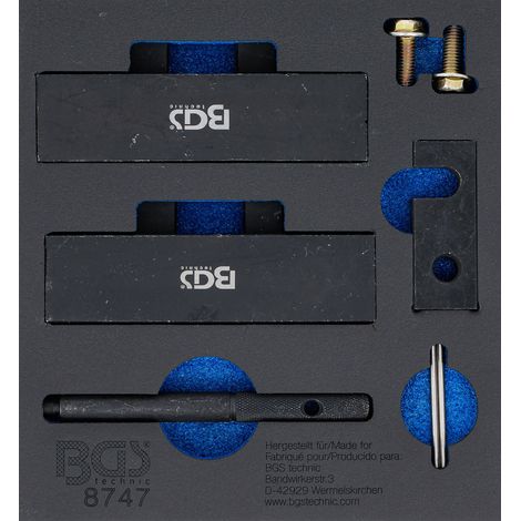 BGS Carro de taller inserto 1/6: Juego de herramientas de ajuste del motor para BMW M42 / M50 - 8747 (1/3)