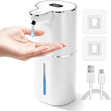 Distributeur Savon Automatique Liquide, 380ml avec Capteur, 6 Vitesses (1/5)