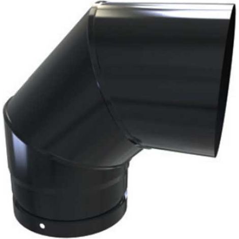 Codo 90º Negro Vitrificado Convesa  Medidas  Accesorios Fontanería: 80mm