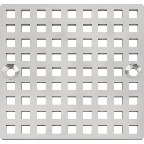 Couvercle de Drain de Douche Carré de 4 Pouces en Acier Inoxydable Brossé 304 Grille de Filtre Douche pour Sol Salle de Bain Cuisine (1/5)