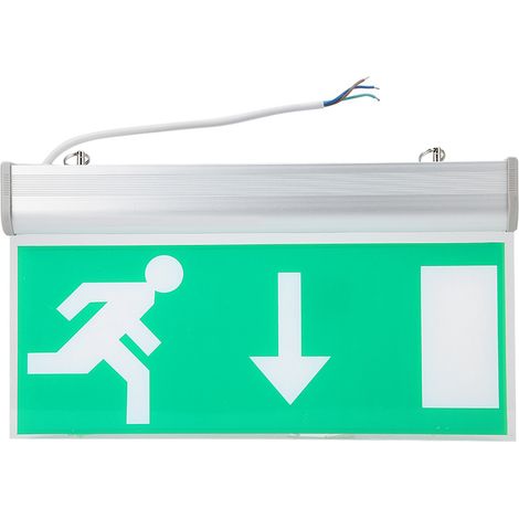 Panneau lumineux LED acrylique pour sortie de secours, indicateur d'évacuation sécurité, 110-220V (1/5)
