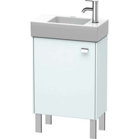 Meuble sous-vasque BRIOSO 570x484x239mm G. chromé ouverture gauche Bleu clair mat