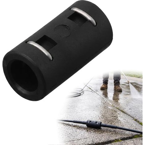 Connecteurs d'Extension pour Tuyau Haute Pression, Raccord de Rallonge pour Flexible, Adaptateur Nettoyeur Haute Pression en Plastique Technique, Compatible Avec K2/3/5/7 (1/5)