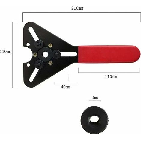 Kit di attrezzi per la rimozione e la manutenzione della frizione del compressore dell'aria condizionata - Set di attrezzi per estrattore mozzo - ALTRO (1/3)